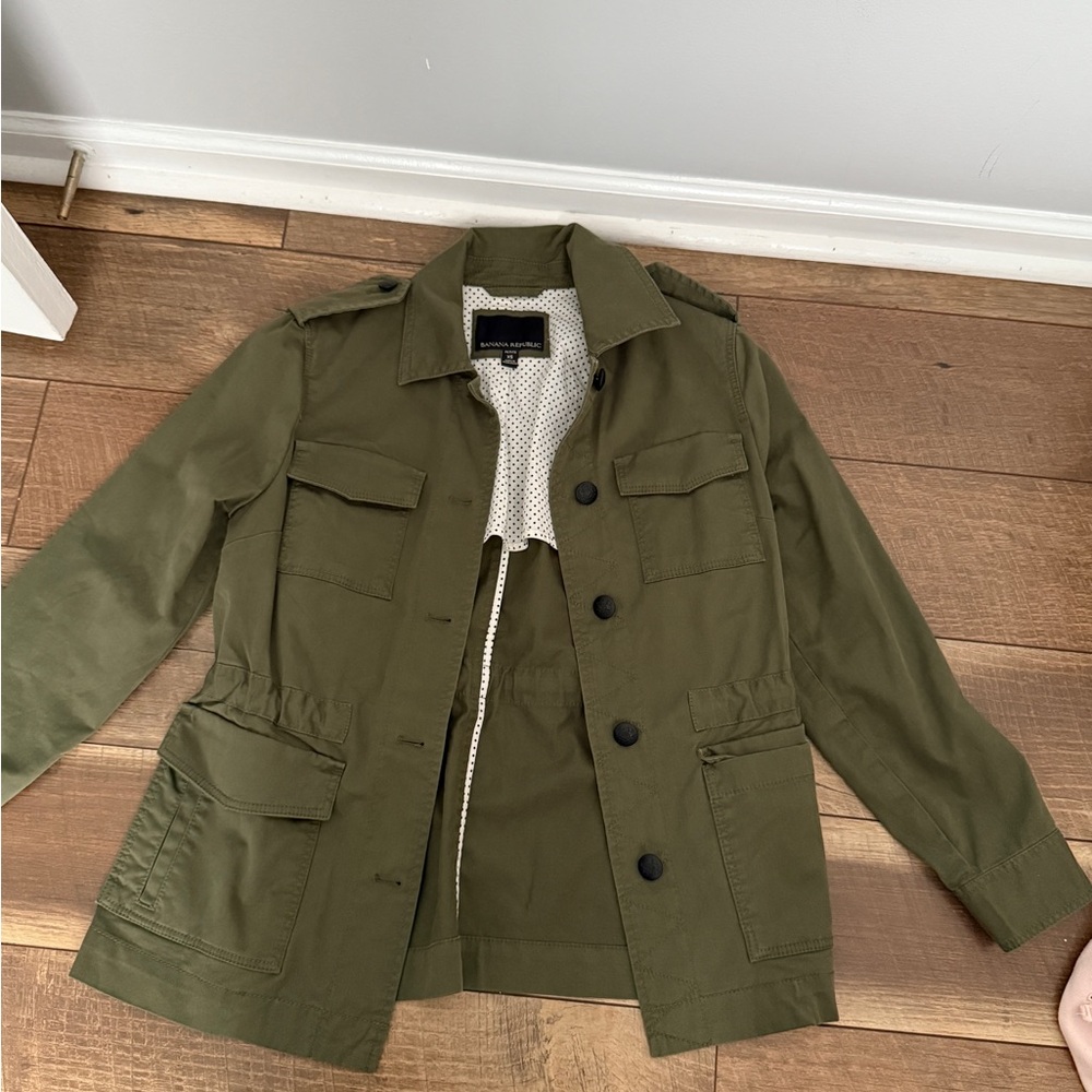 Banana Republic Green Military Field Jacket